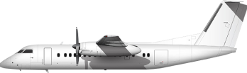 Bombardier Dash 8-300 is an extended version of the Dash 8-100, accommodating up to 50 passengers and offering greater range and payload capacity for regional routes.