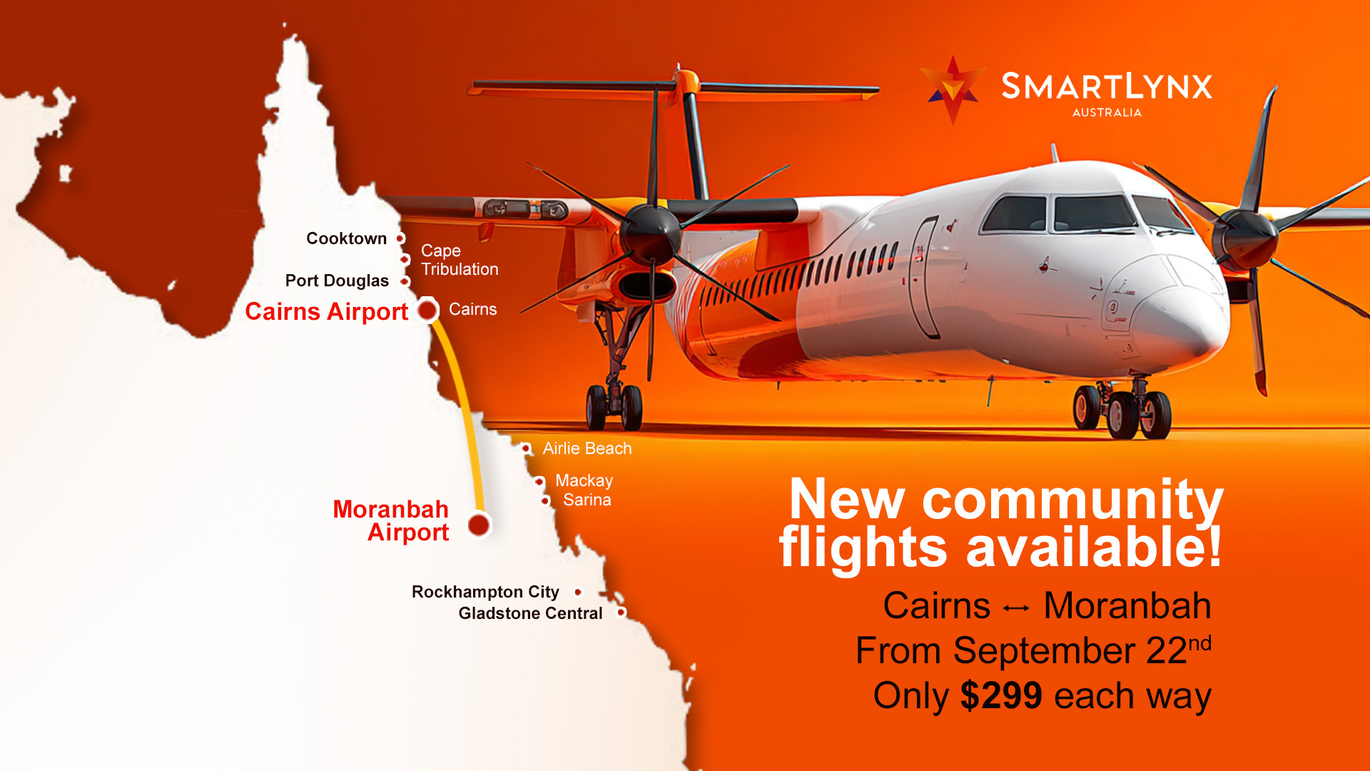 SmartLynx Australia and Whitehaven Coal Introduce Community Flights Between Cairns and Moranbah